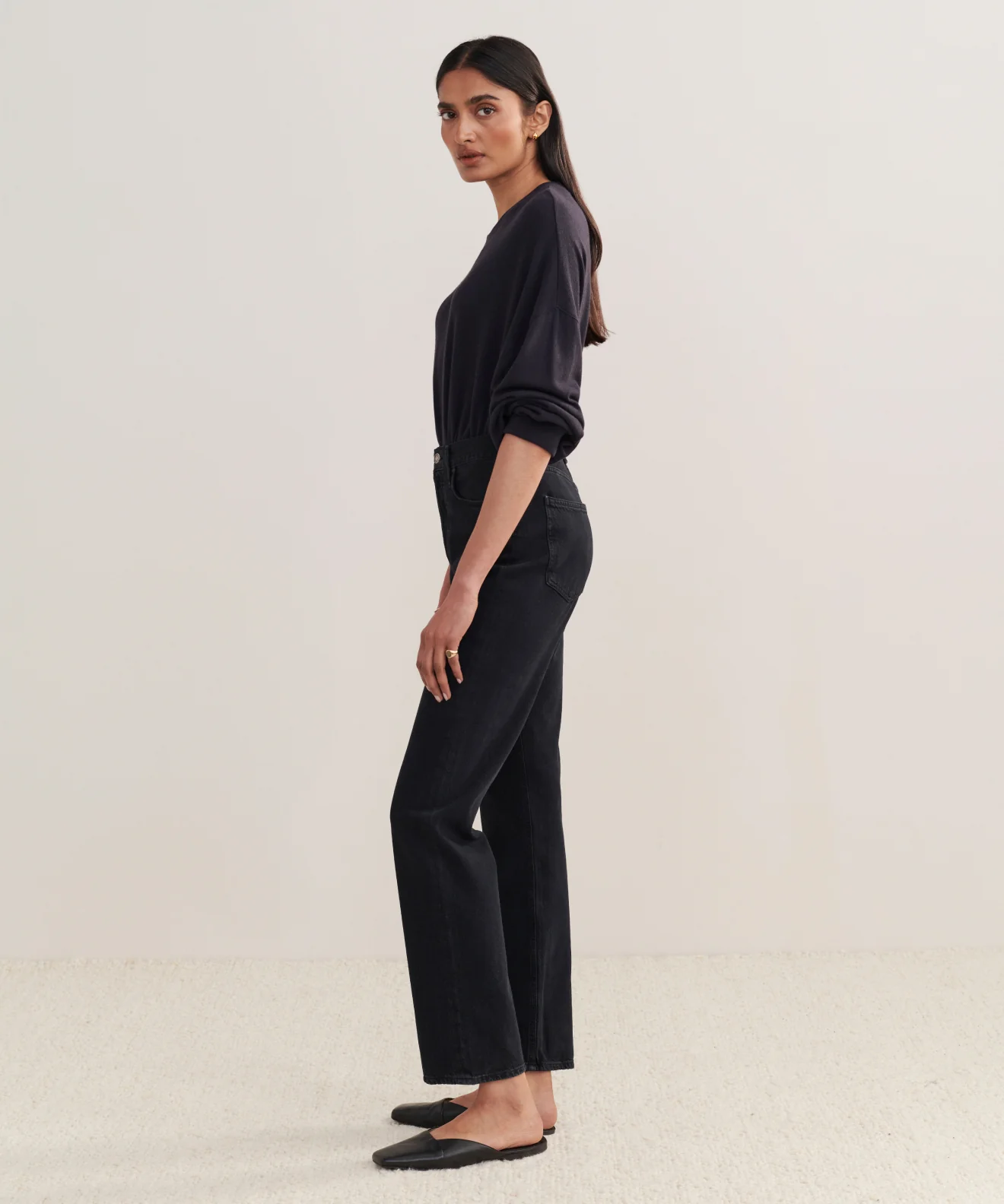90's Pinch Waist Long Jean - Image 3