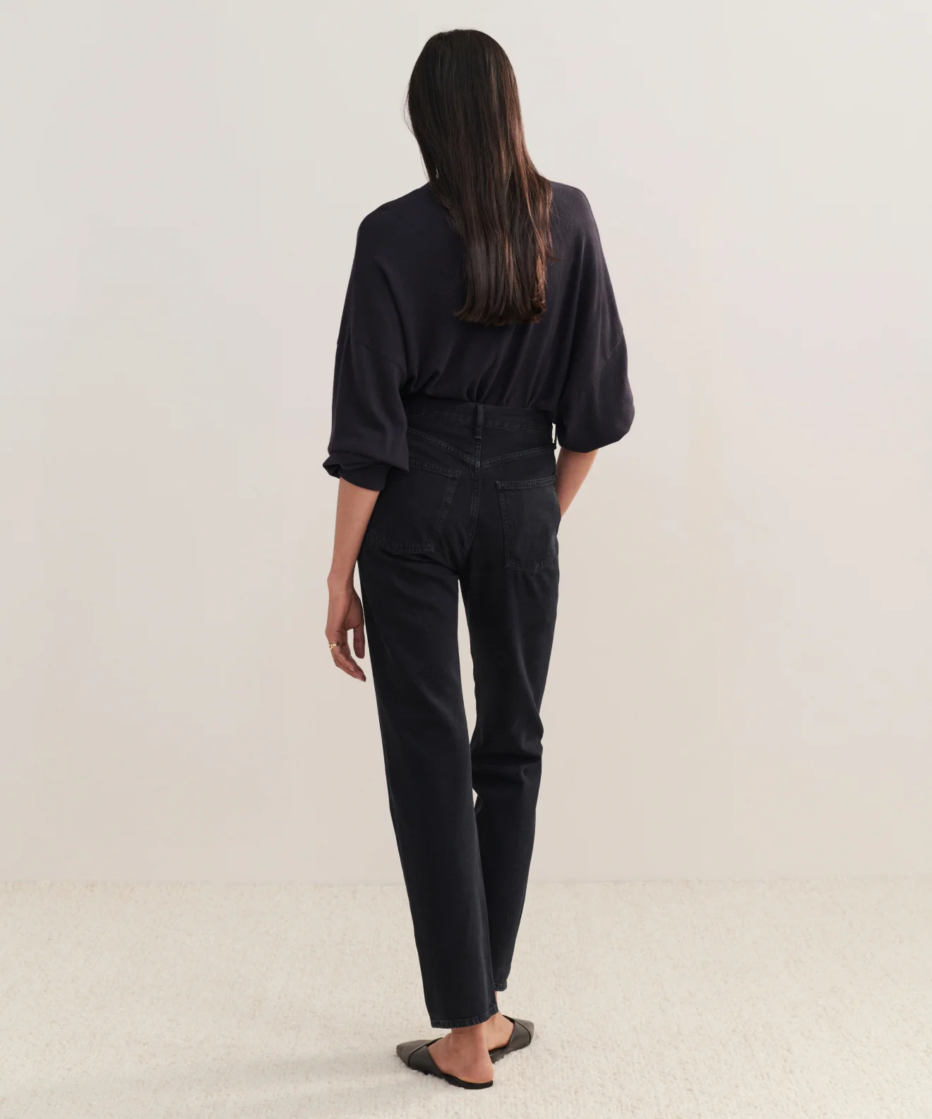 90's Pinch Waist Long Jean - Image 4