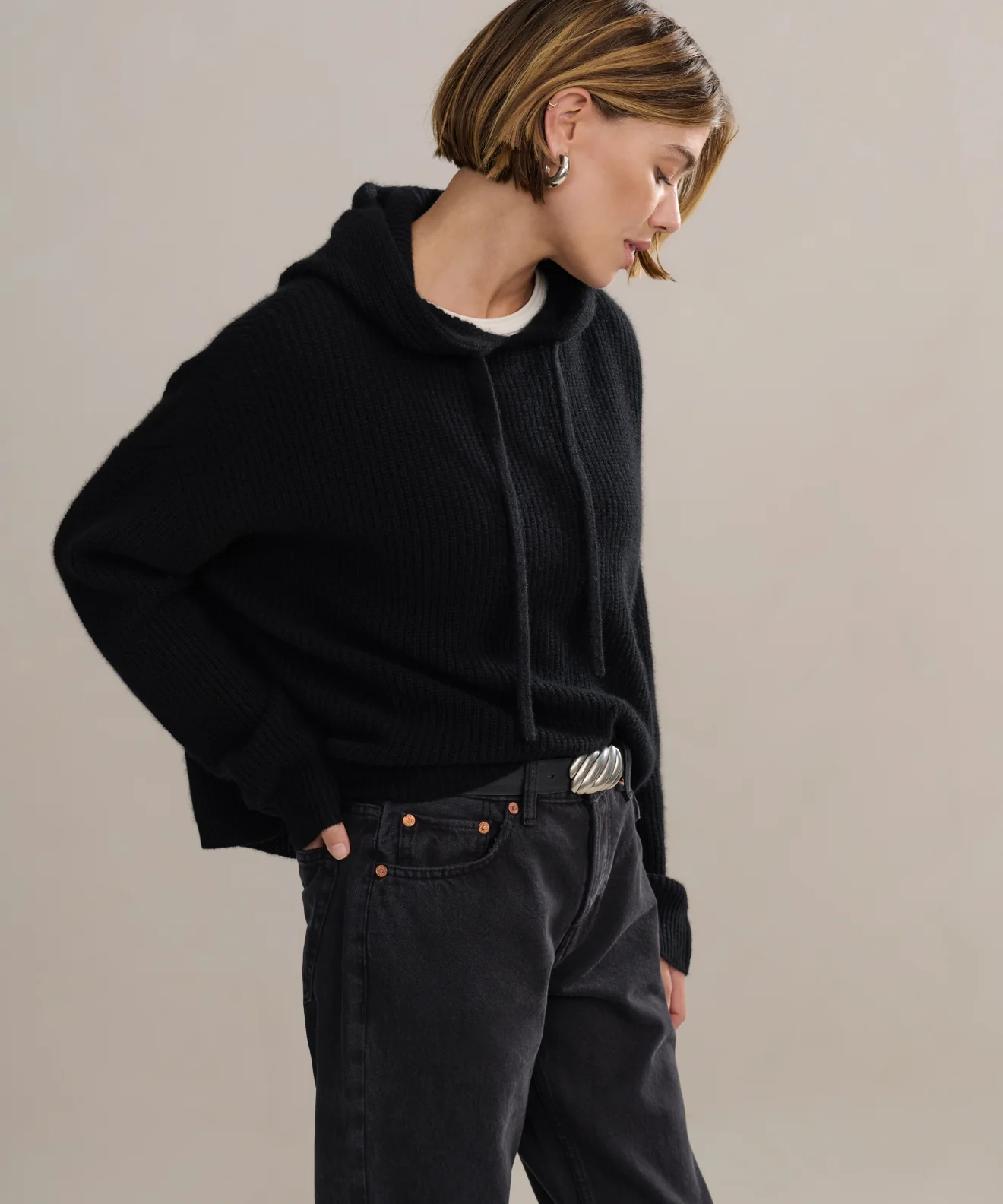 Cashmere Fisherman Hoodie - Image 2