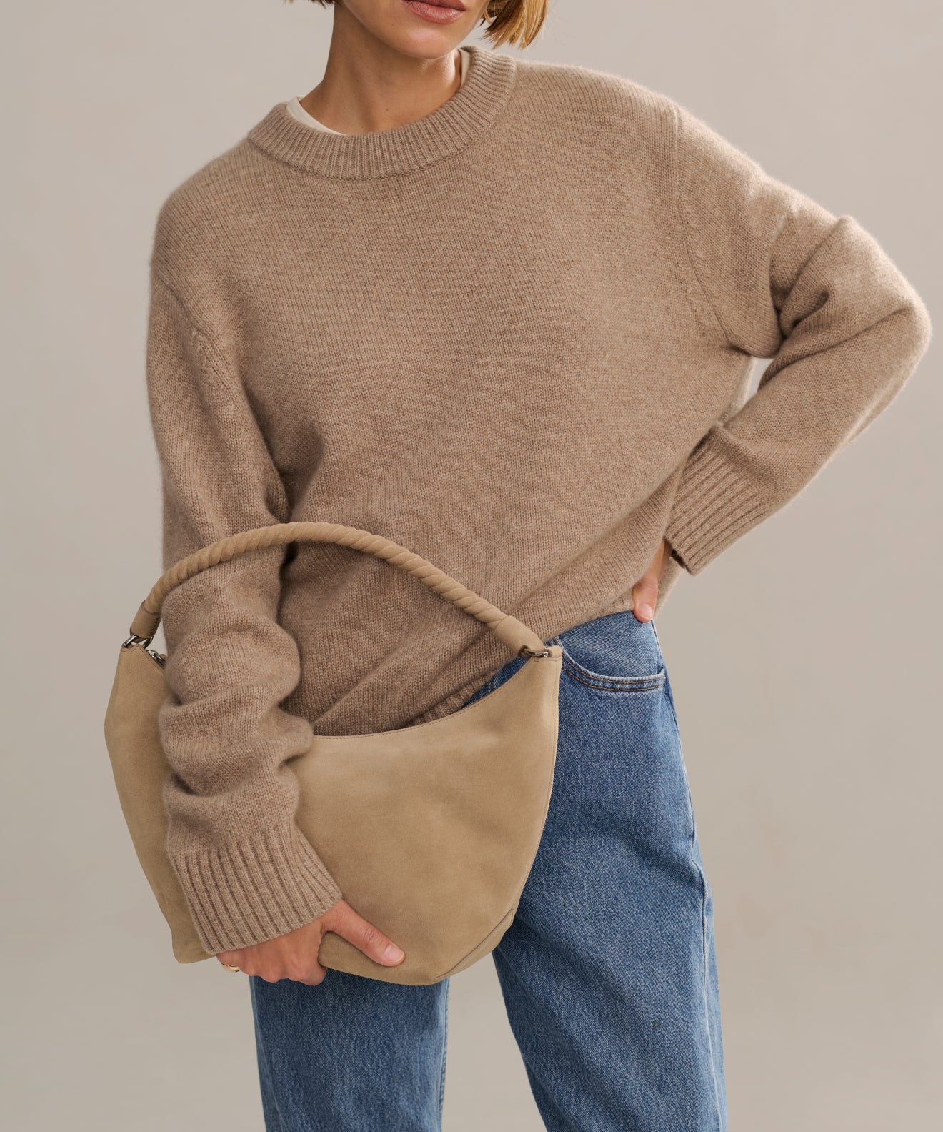 Cashmere Oversized Crewneck - Image 2