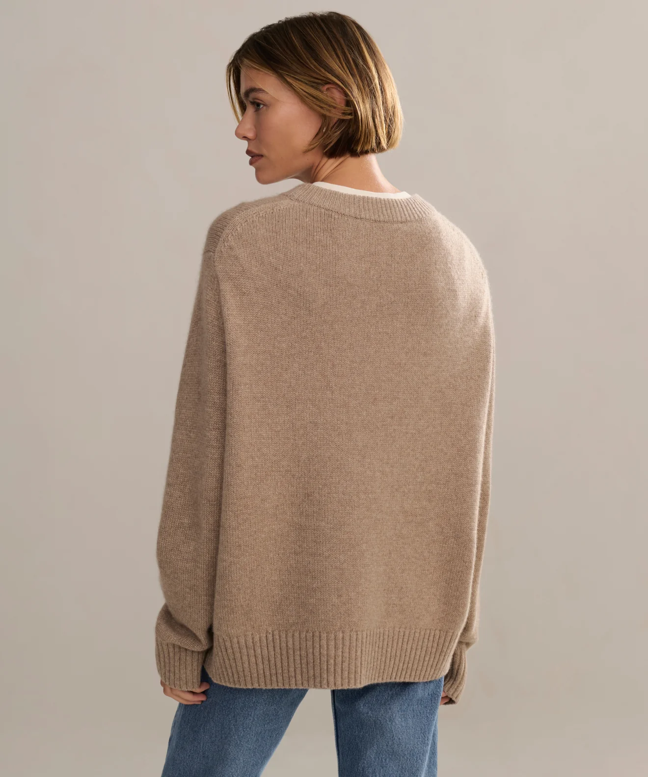 Cashmere Oversized Crewneck - Image 4