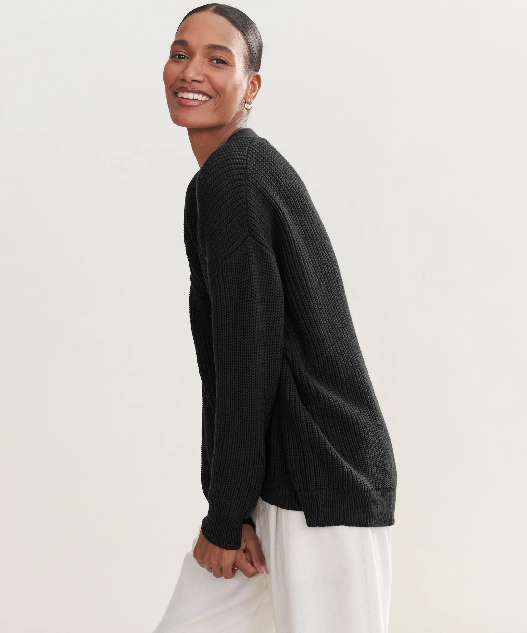 Cotton Cocoon Cardigan - Image 3