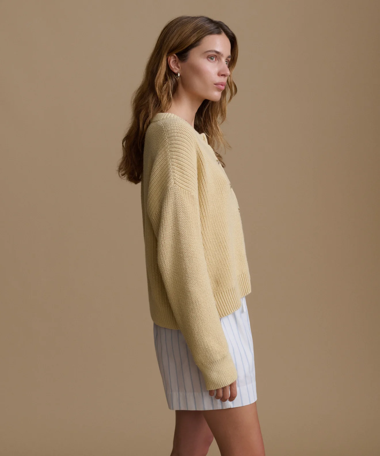 Cotton Hayes Crewneck Cardigan - Image 4