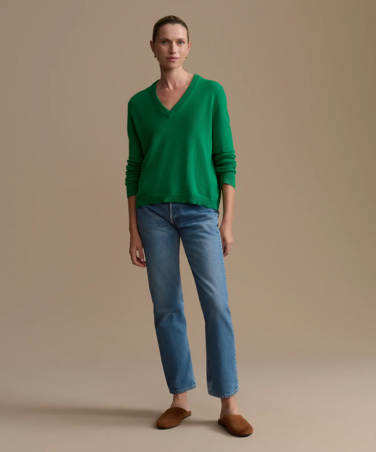 Flynn Cashmere V-Neck - Image 2