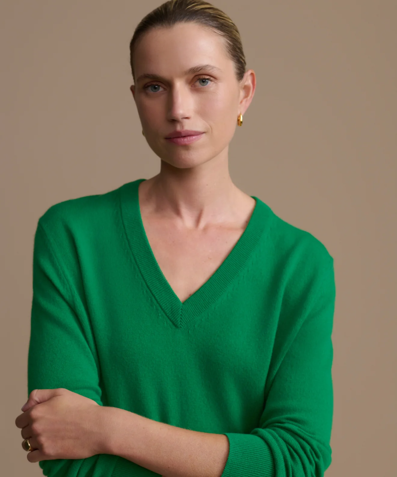 Flynn Cashmere V-Neck - Image 3