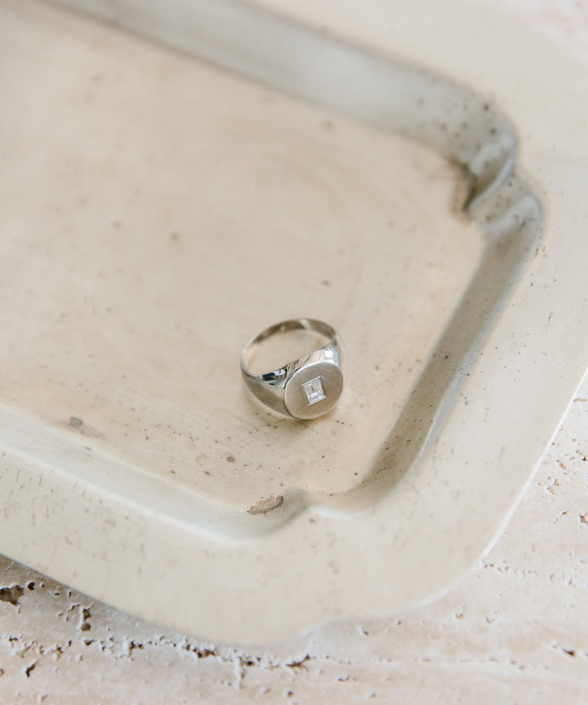 Gemma Baguette Signet Ring - Image 3
