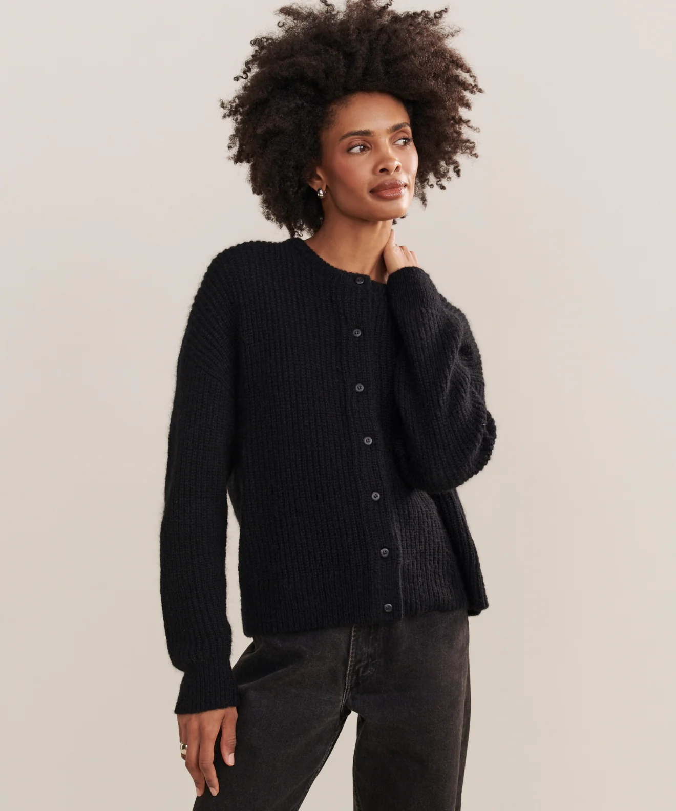 Hayes Crewneck Cardigan - Image 2
