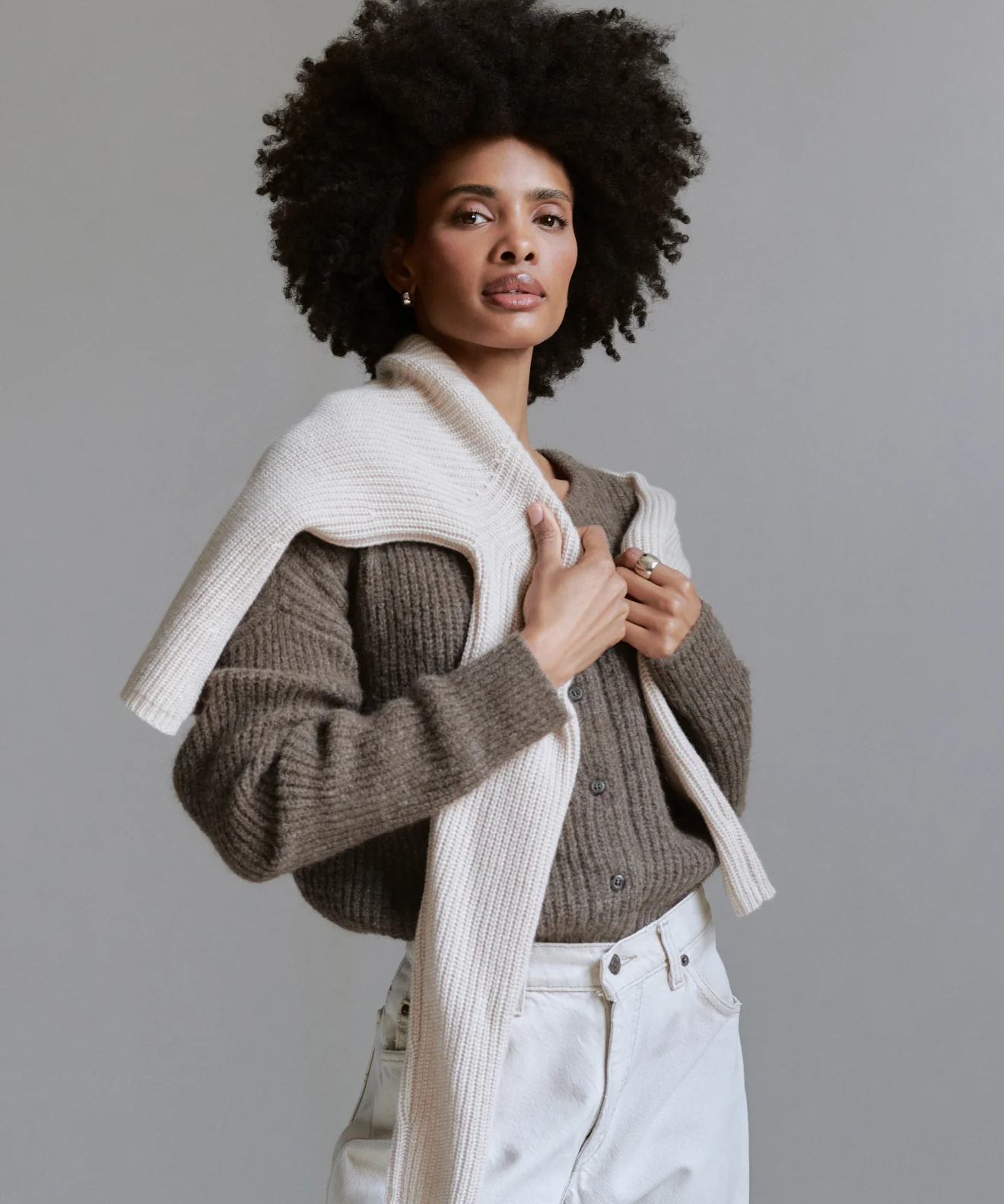Hayes Crewneck Cardigan - Image 2