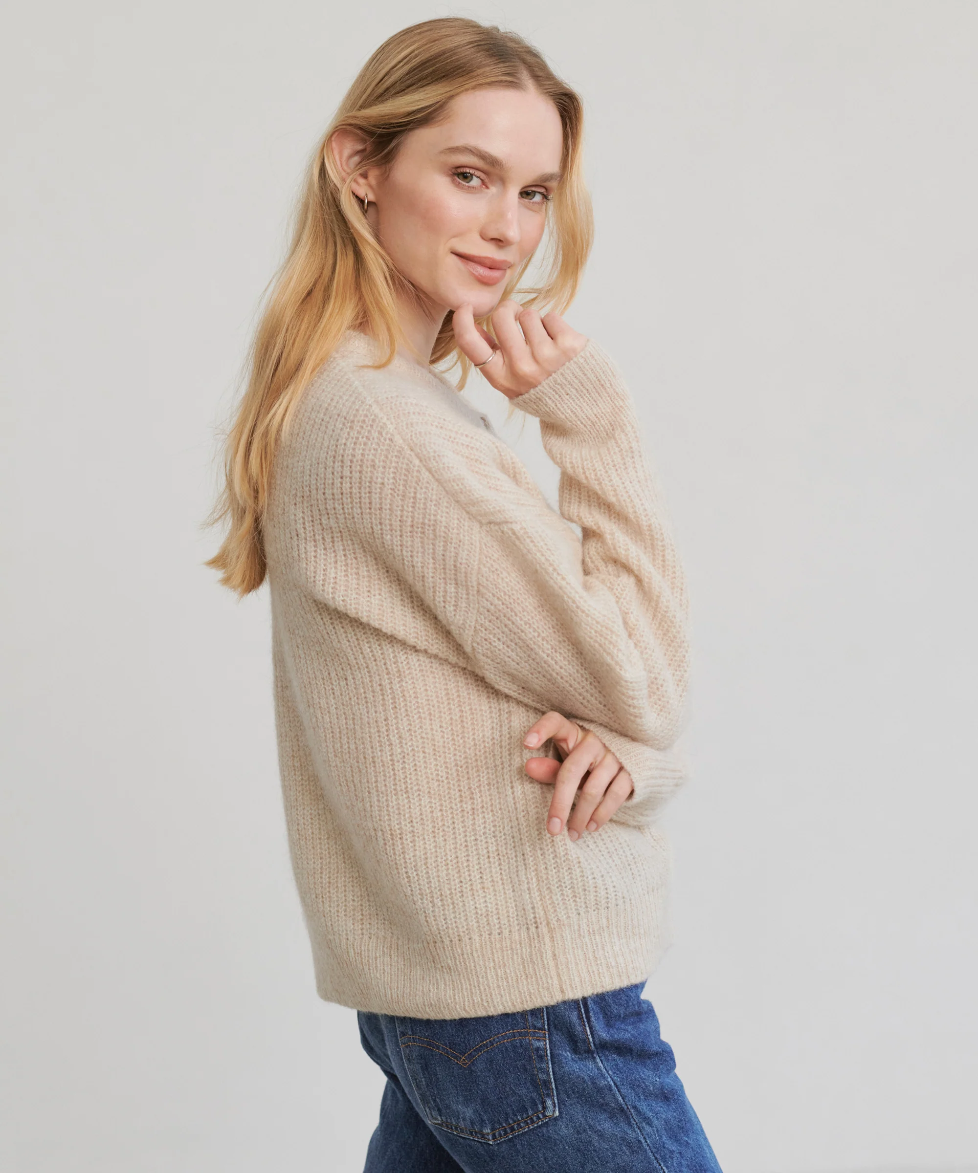 Hayes Crewneck Cardigan - Image 3