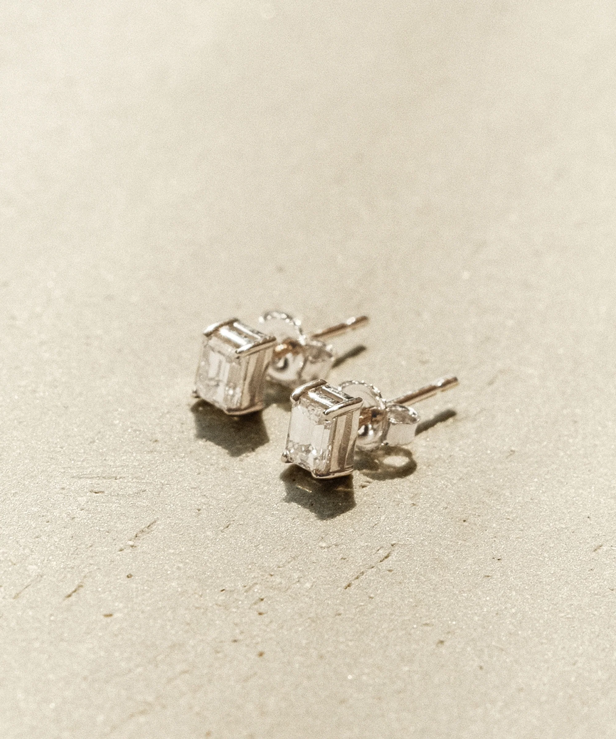 Ivy Emerald Cut Studs - Image 3