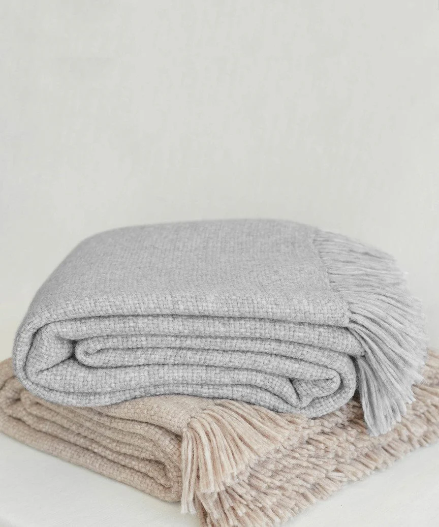 Large Alpaca Basketweave Throw - Image 3