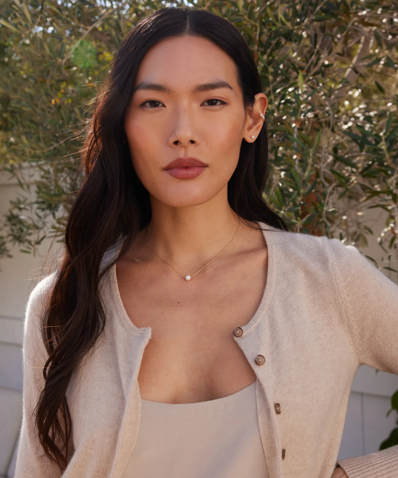 Loren Pearl Ear Cuff - Image 4