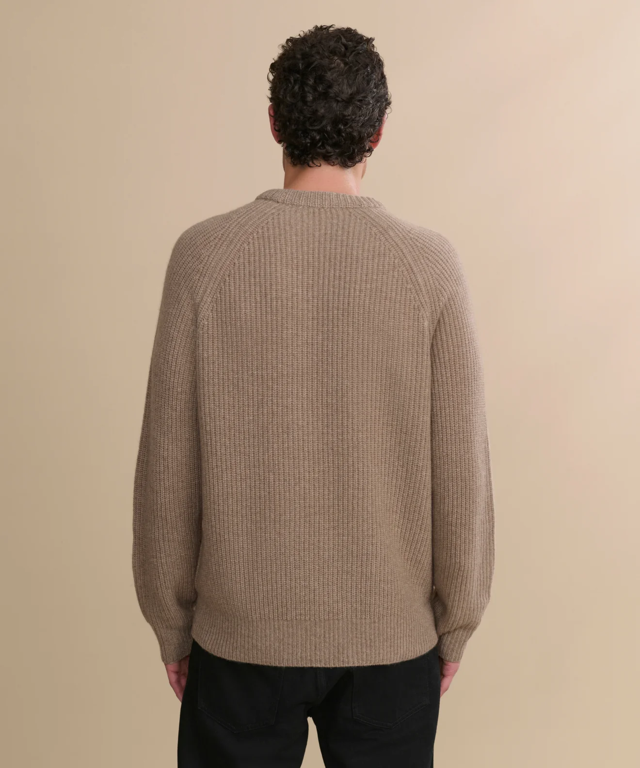 Men's Cashmere Fisherman Sweater - Image 4