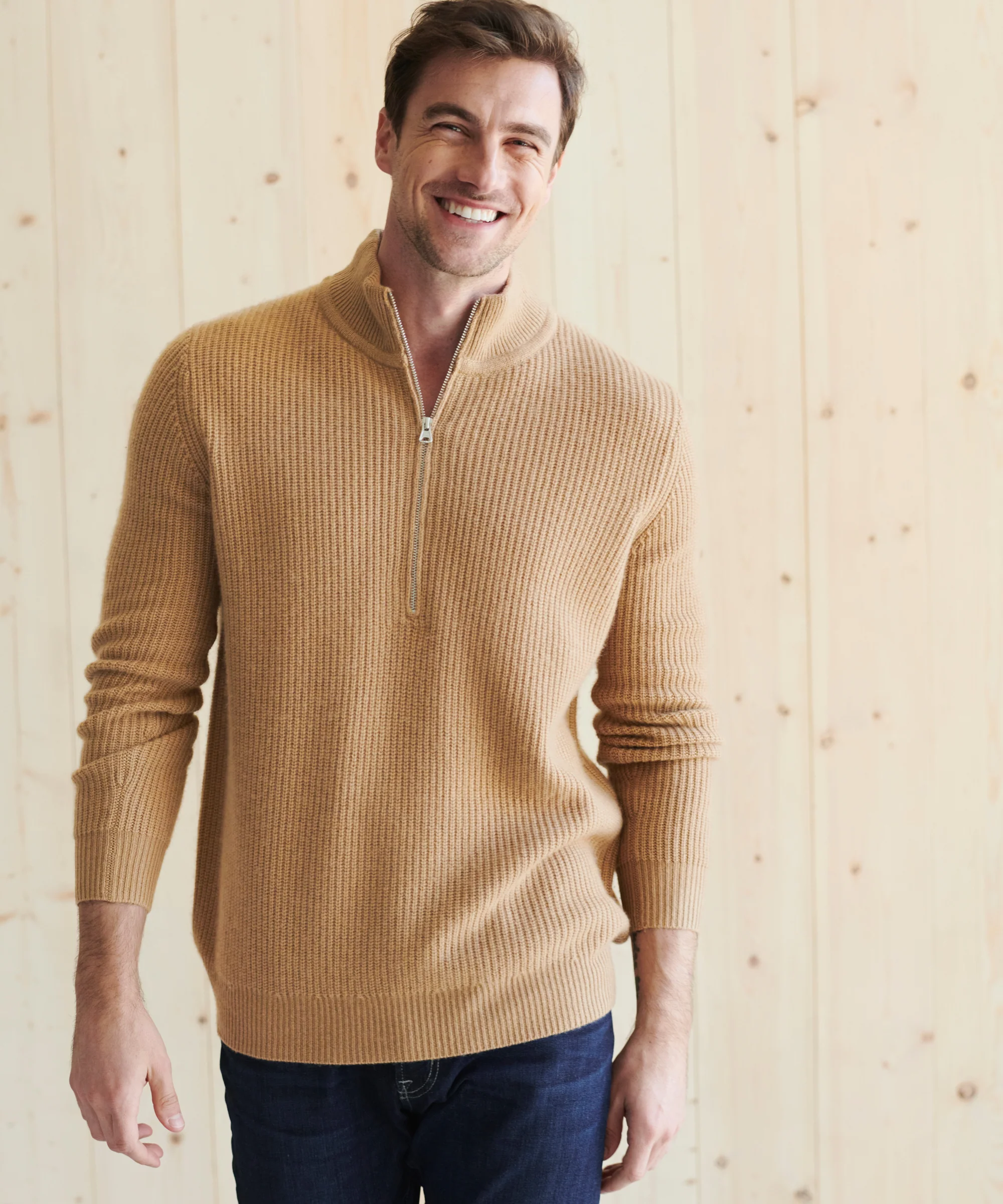 Men's Wool Half Zip - Image 2
