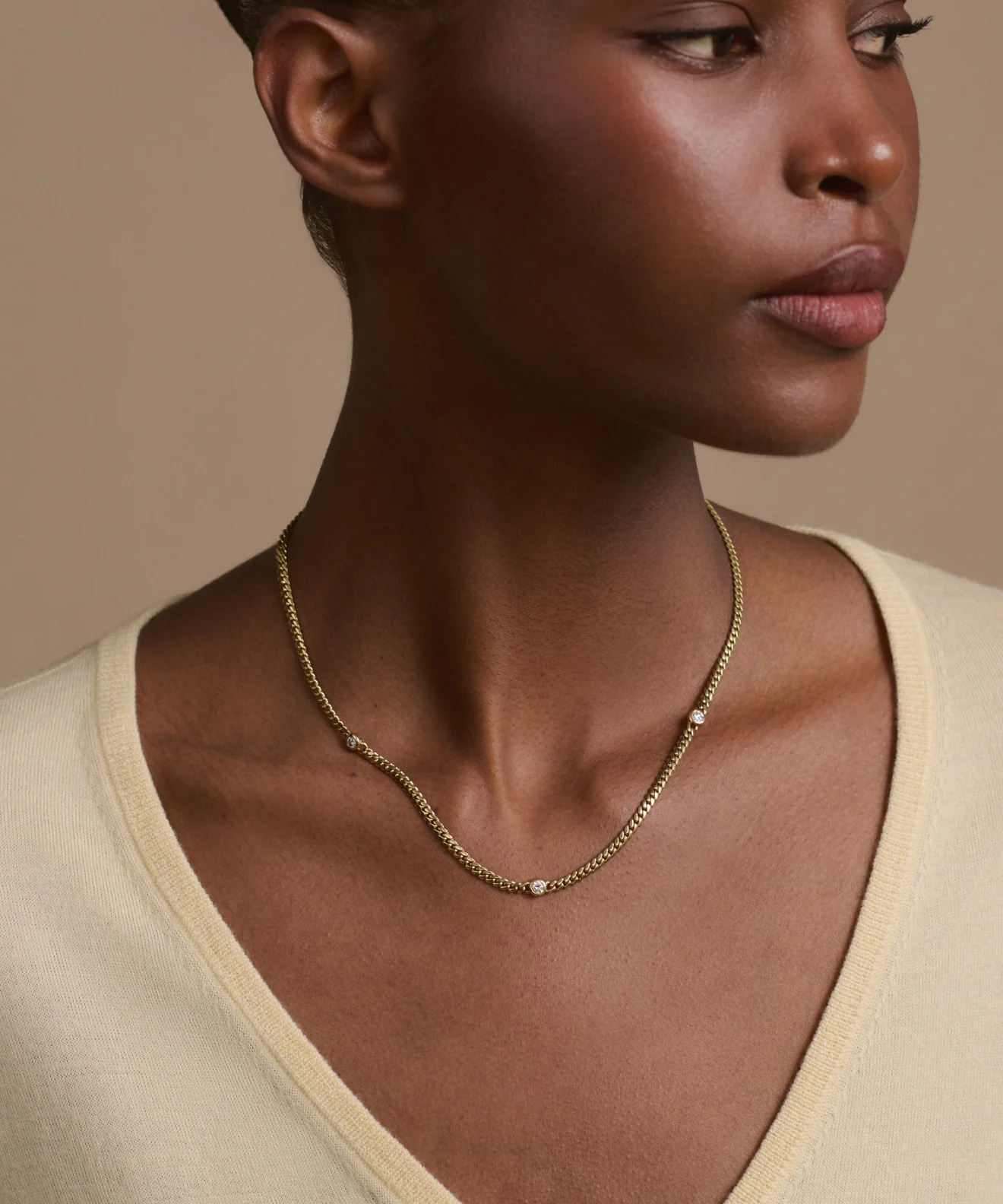 Merit Round Cut Diamond Necklace - Image 3