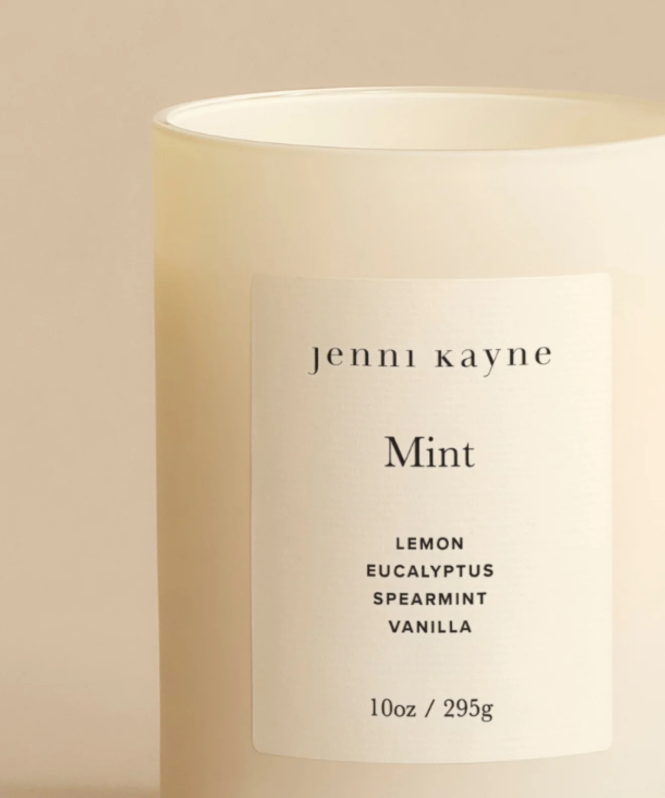 Mint Glass Candle - Image 2