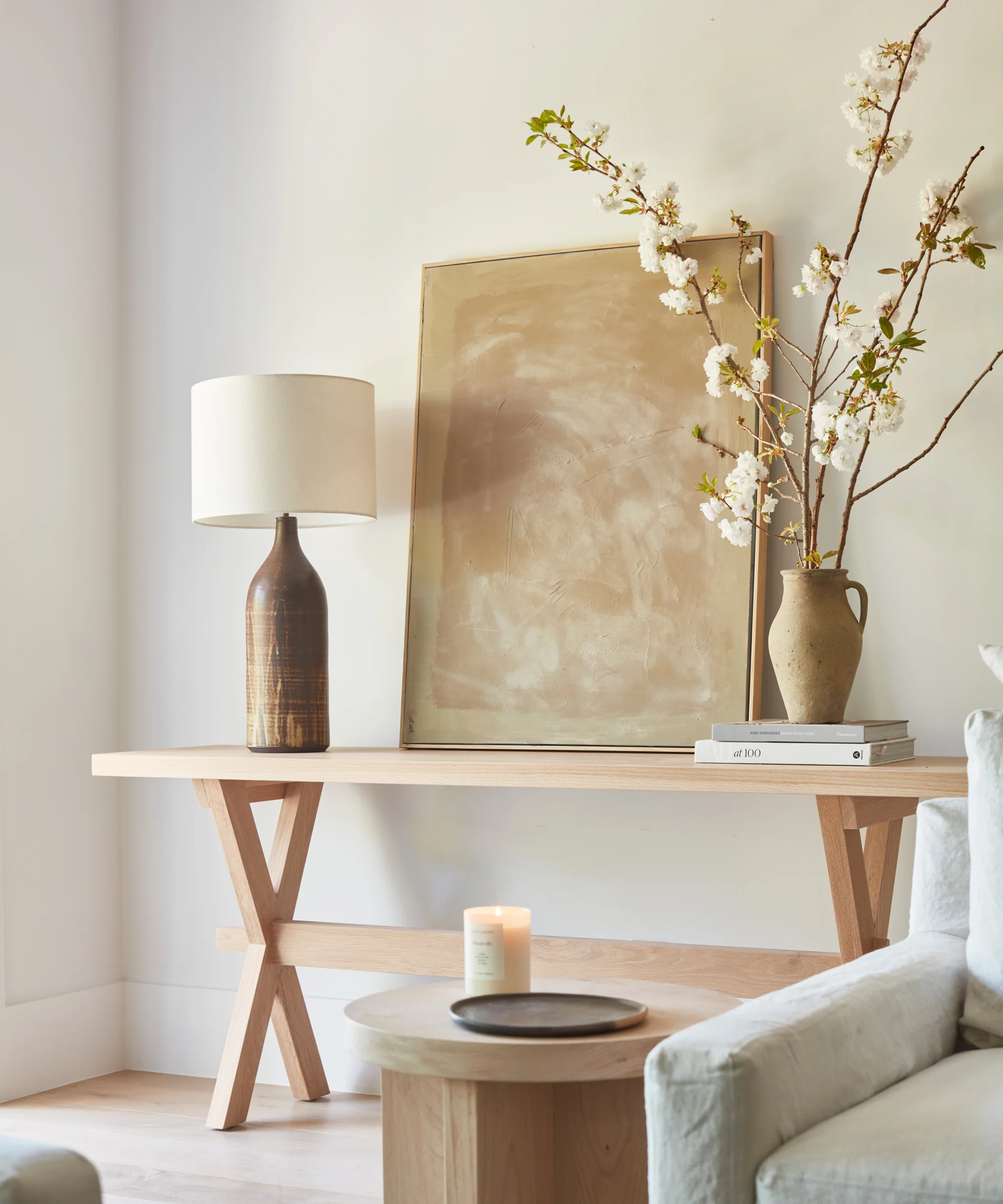 Oak Entry Table - Image 3
