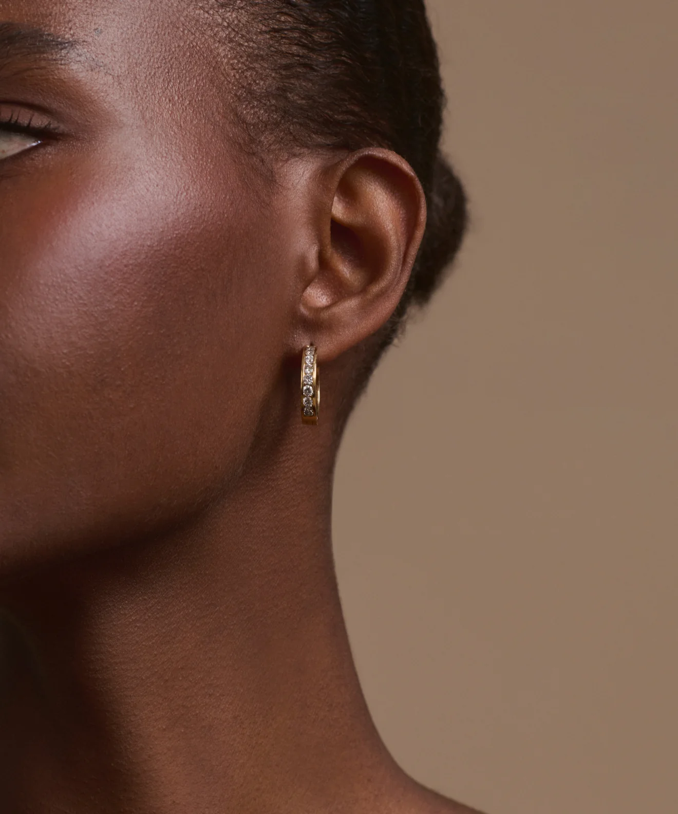 Stevie Grey Diamond Hoops - Image 4