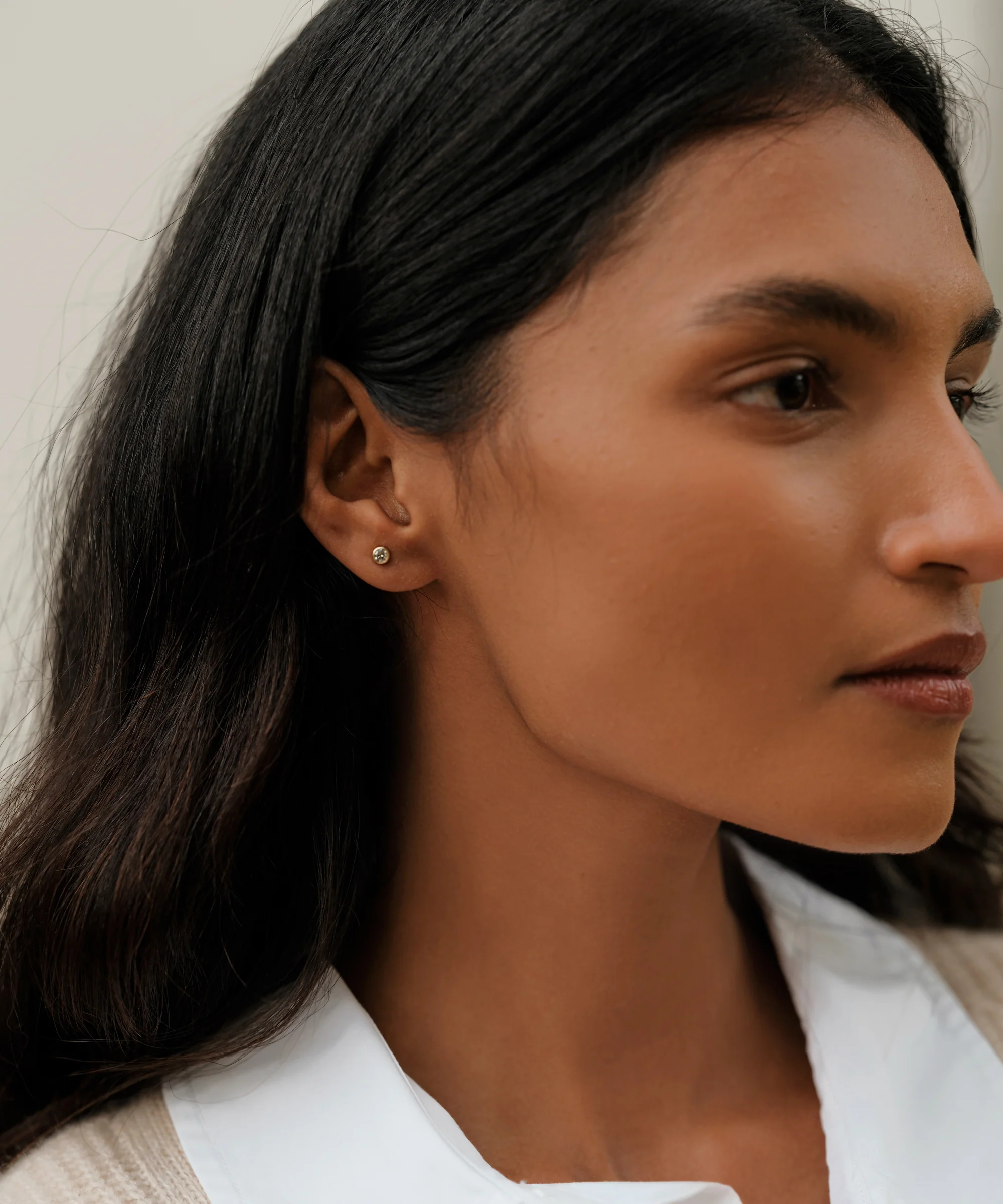 Stevie Grey Diamond Studs - Image 4